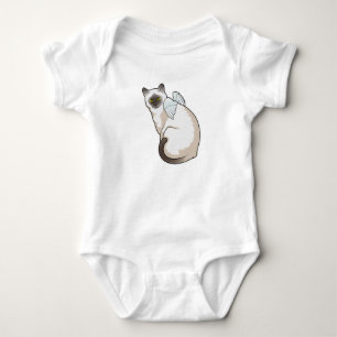 Body Para Bebê Asas de anjo de gato