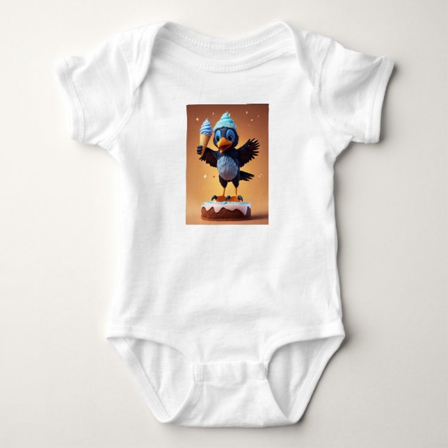 Body Para Bebê Asas sorvetes (Frente)