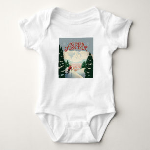 Body Para Bebê Aspen Skier   Colorado