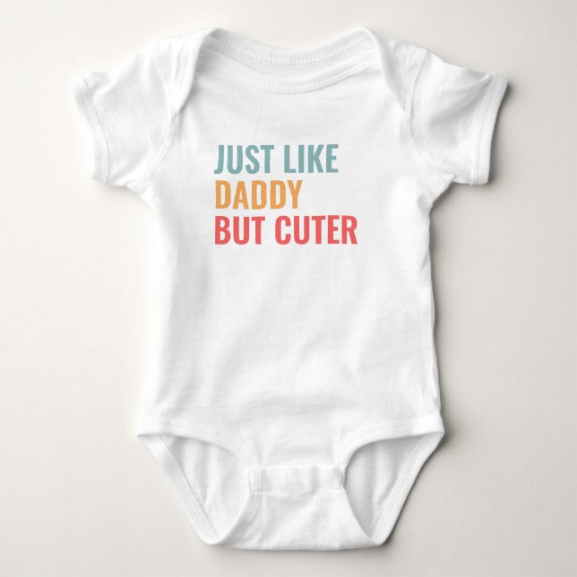 Body Para Bebê Assim Como Pai Mas Mais Corajoso (Frente)