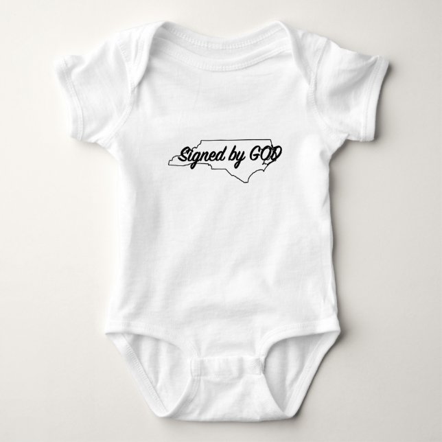 Body Para Bebê Assinado por DEUS (Frente)