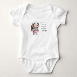 Body Para Bebê Astronaut T-Shirt, Space Astronomy Stars Gift Idea