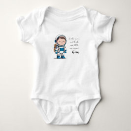 Body Para Bebê Astronaut T-Shirt, Space Astronomy Stars Gift Idea