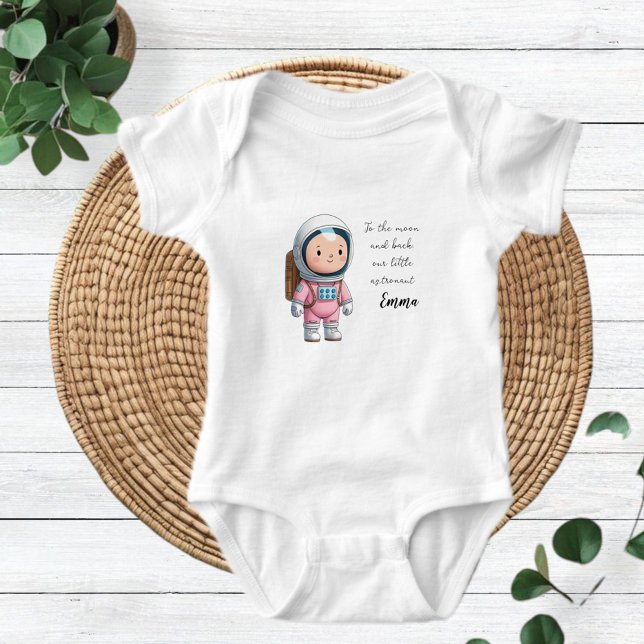 Body Para Bebê Astronaut T-Shirt, Space Astronomy Stars Gift Idea (Criador carregado)