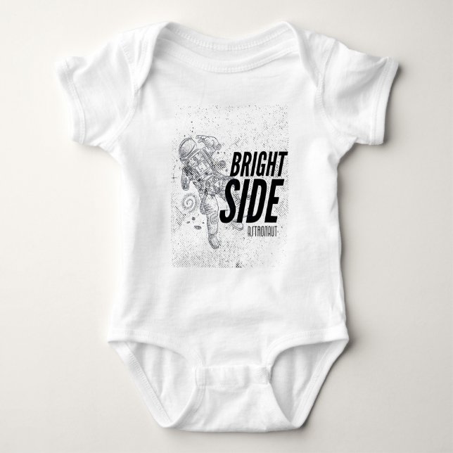 BODY PARA BEBÊ ASTRONAUTA DO LADO BRILHO (Frente)