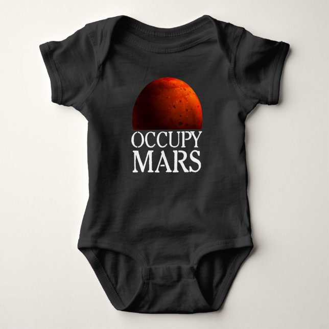 Body Para Bebê Astronauta Espacial do Occupy Mars (Frente)