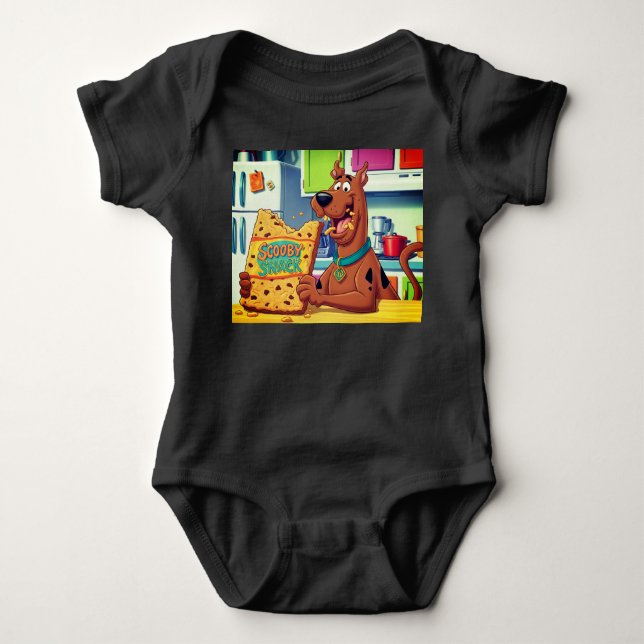 Body Para Bebê Ataque de Snack do Scooby (Frente)