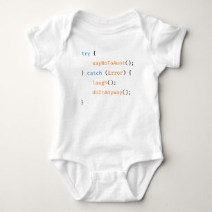 Body Para Bebê Atitie Funny Developer Baby Code dizendo
