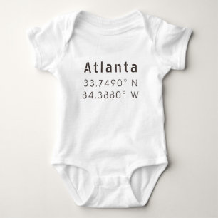 Body Para Bebê Atlanta Latitude e Longitude