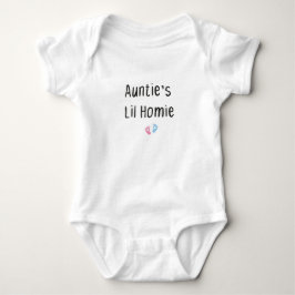 Body Para Bebê Auntie's Lil' Homie,Baby Shower Gift