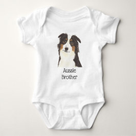 Body Para Bebê Aussie Australian Shepherd Personalizável
