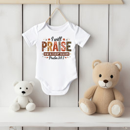 Body Para Bebê Autumn Psalm 34:1