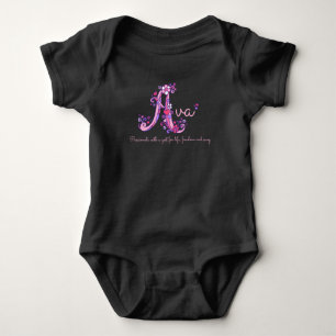 Body Para Bebê Ava, nome e significado da letra A roupa de bebê