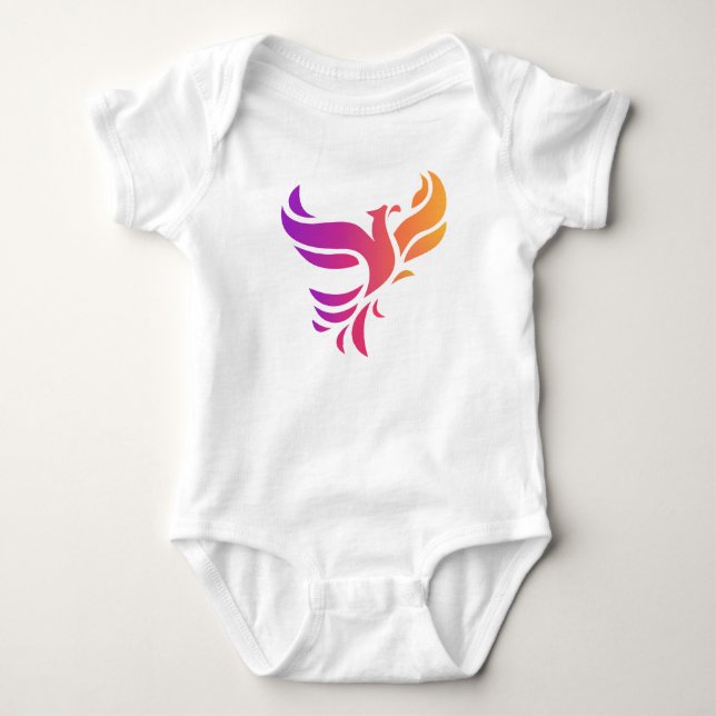 Body Para Bebê ave Fênix (Frente)