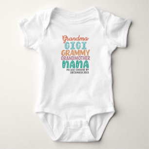 Body Para Bebê Avó, Gigi, Grammy, Avó, Nana