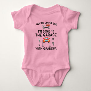 Body Para Bebê Avô Mecânico Engraçado