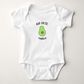 Body Para Bebê Avocado Avo-Cutie - Criança Personalizada