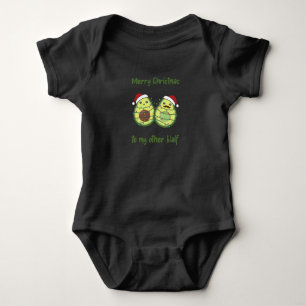 Body Para Bebê Avocado Christmas Lights Funny Avocados