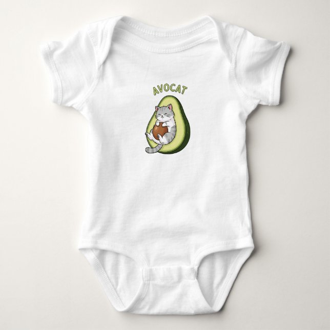 Body Para Bebê Avocat Cuteness (Frente)