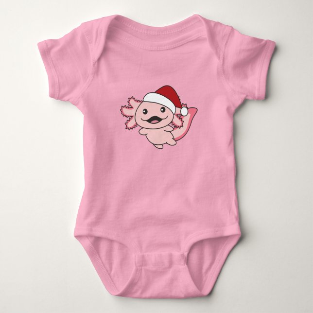 Body Para Bebê Axolotl Felry Natal Axolotl (Frente)