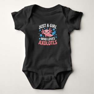 Body Para Bebê Axolotl Kawaii Apenas Uma Garota Que Ama Axolotls