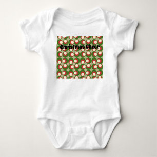 Body Para Bebê Azeitonas de Natal
