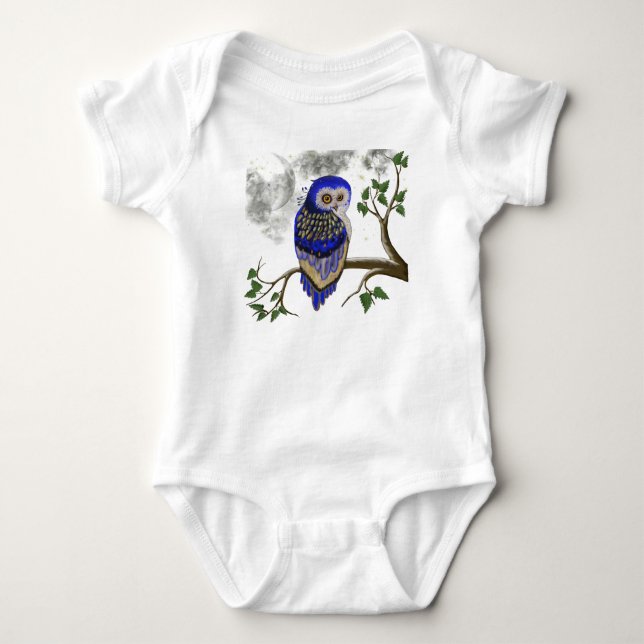 Body Para Bebê Azul imperial (Frente)