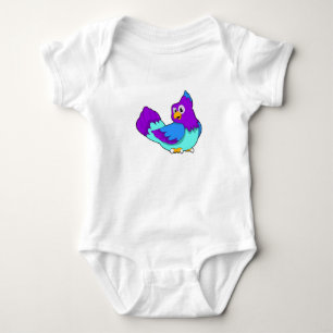 Body Para Bebê Azul-papagaio