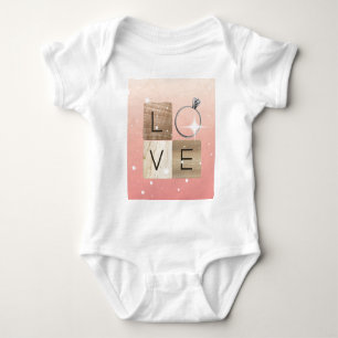 Body Para Bebê Azulejos L-o-v-e