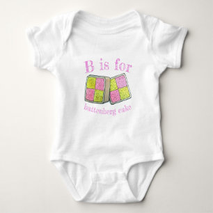 Body Para Bebê B é para Battenberg Marzipan Sponge Cake UK Baking