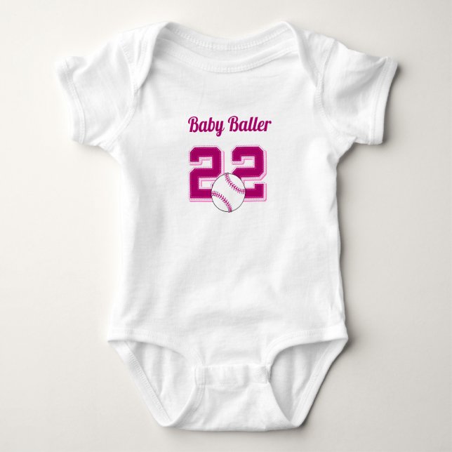 Body Para Bebê Baby Baller Tshirt (Frente)