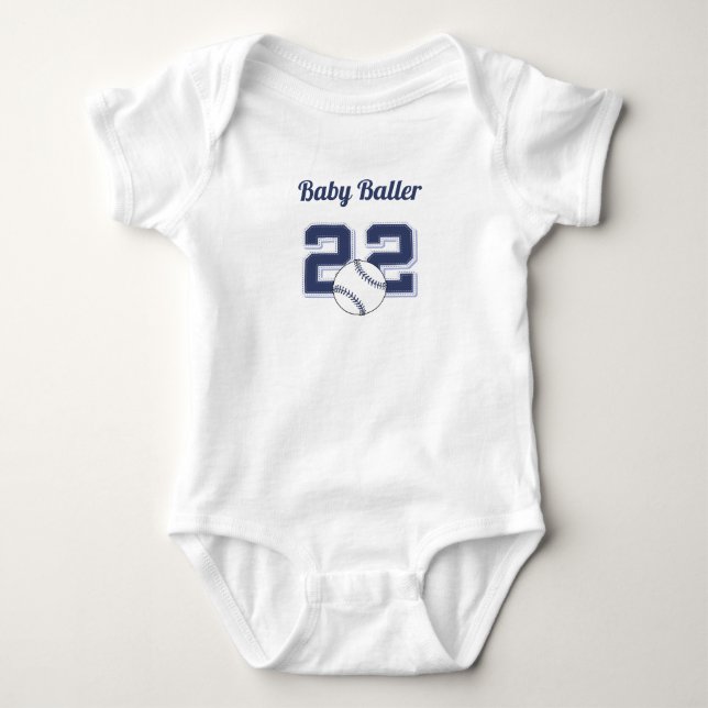 Body Para Bebê Baby Baller Tshirt (Frente)