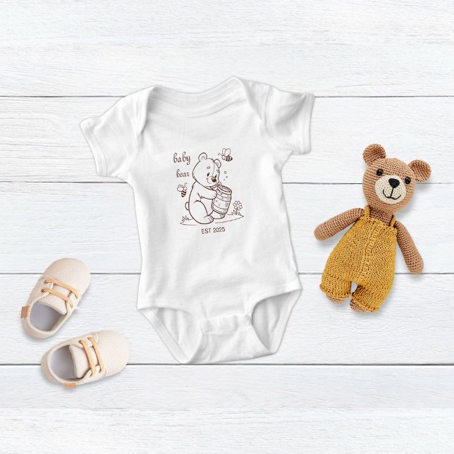 Body Para Bebê Baby Bear Est 2025 (Criador carregado)