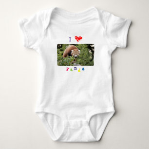 Body Para Bebê Baby Bodycase Photo red panda, animais 0056.