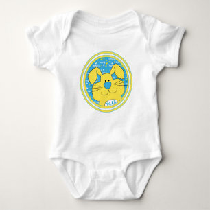 Body Para Bebê Baby Bodydress Honey Bunny Blue Yellow