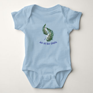 Body Para Bebê Baby Bodysuit Fern Aotearoa NZ funny baby talk