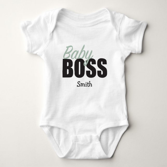 Body Para Bebê Baby BOSS Personalizado (Frente)