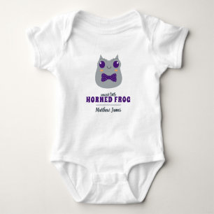 Body Para Bebê Baby Boy Purple Sapo de pelúcia