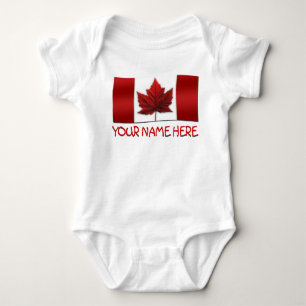 Body Para Bebê Baby Canada Flag Souvenir One-Piece Baby Bodycase