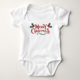 Body Para Bebê Baby Christmas One-Piece | Merry Christmas Outfit 