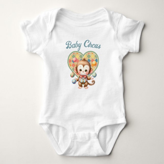 Body Para Bebê Baby Circus (Frente)