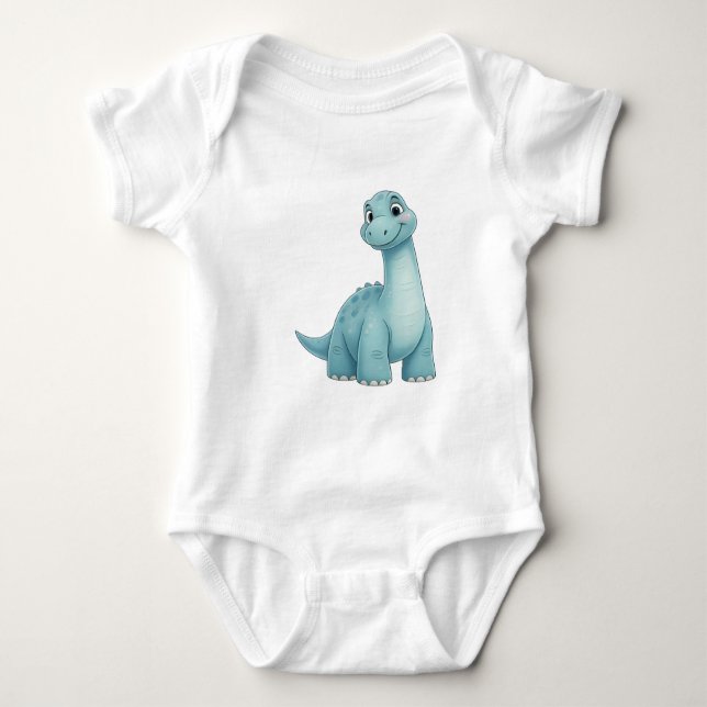 Body Para Bebê Baby Dinosaur Jersey Bodysuit - Comfort and Style  (Frente)