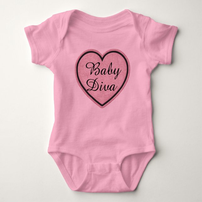 Body Para Bebê Baby Diva Heart Bodyfit (Frente)