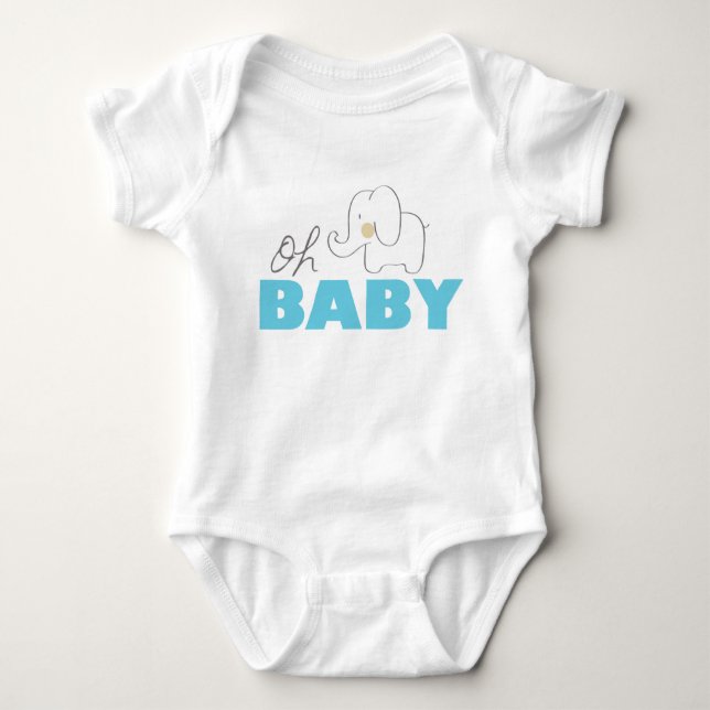 Body Para Bebê Baby Elephant (Frente)