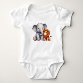 Body Para Bebê Baby Elephant e Lion baby je