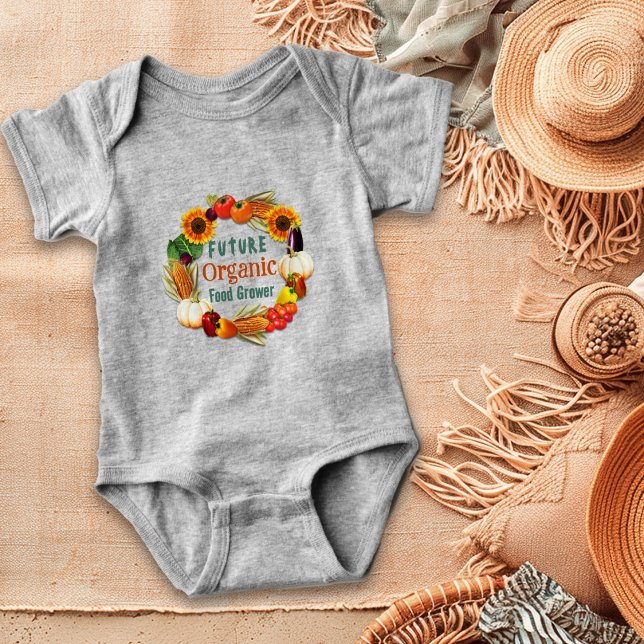 Body Para Bebê Baby Farmer Organic Comida Say (Criador carregado)