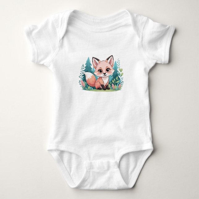 Body Para Bebê Baby fox  (Frente)