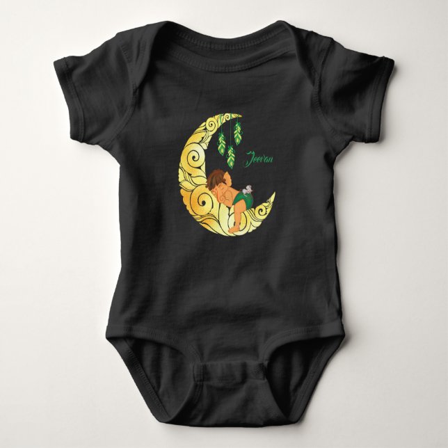 Body Para Bebê Baby Ganesha with the moon (Frente)