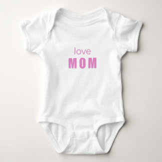 Body Para Bebê Baby Girl Bodysuit “Love Mom”