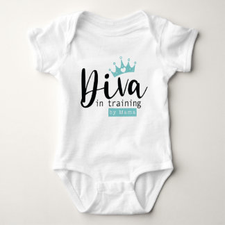 Body Para Bebê Baby Girl Diva em Treinamento de roupa de mãe